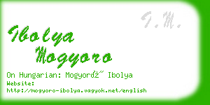 ibolya mogyoro business card